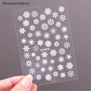 Blowgentlywind สติกเกอร์เรืองแสง ลายฮาโลวีน 3D สําหรับติดตกแต่งเล็บ 1 ชิ้น BGW