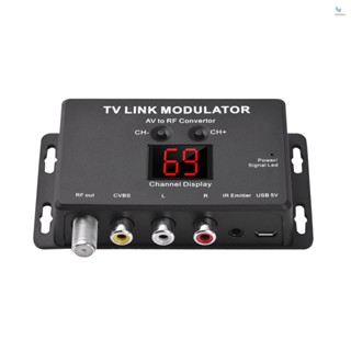 {fash} Tm80 TV LINK Modulator AV เป็น RF ตัวแปลง