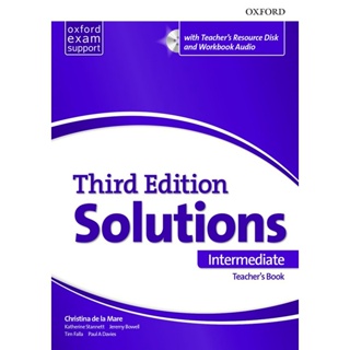 Bundanjai (หนังสือเรียนภาษาอังกฤษ Oxford) Solutions 3rd ED Intermediate : Essentials Teachers Book and Resource Disc