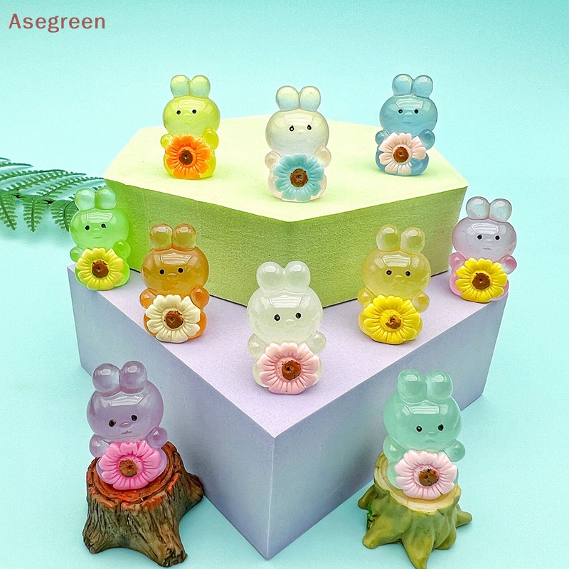 asegreen-เครื่องประดับเรซิ่น-รูปการ์ตูนกระต่ายน่ารัก-เรืองแสง-2-ชิ้น