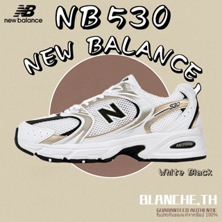 [ของแท้100%] New Balance 530 Mr530uni White Black Sneaker