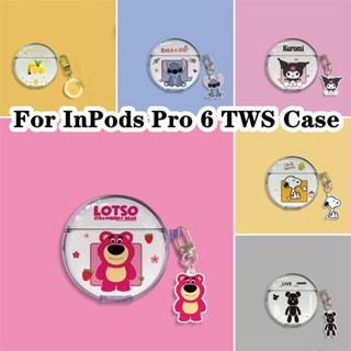 【ส่วนลด】เคสหูฟัง แบบนิ่ม แบบใส ลายการ์ตูนนักบินอวกาศ สําหรับ InPods Pro 6 TWS Pro6