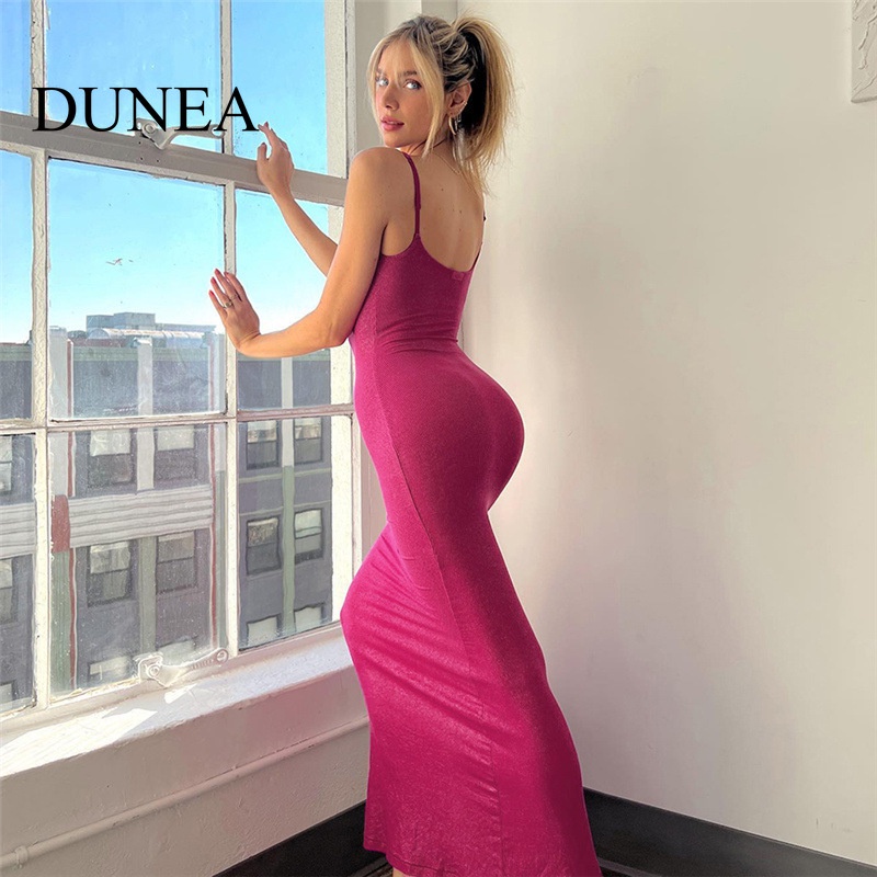 dunea-ชุดเดรสรัดรูป-คอเว้า-เปลือยหลัง-เข้ารูป-เซ็กซี่-สําหรับผู้หญิง
