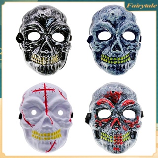 ❀ Halloween Full Head Skull Pvc Mask Helmet With Vampire Horror Ghost Head Men and Women Mask Party Mask Atmosphere Props