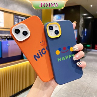 3 In 1 เคสโทรศัพท์ ซิลิโคนนิ่ม TPU กันกระแทก กันฝุ่น ลายหน้ายิ้ม Nice สําหรับ iPhone 15 14 13 12 11 Promax 6 6S 7 8 Plus X XR XSMax SE