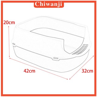 [Chiwanji] ถาดกระบะทราย กึ่งเปิด ขนาดเล็ก สําหรับสัตว์เลี้ยง แมว กระต่าย