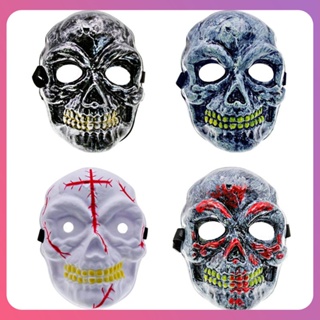 Creative Halloween Horror Skull Painted Mask Helmet With Vampire Horror Ghost Head Men Women Mask High- Quality Party Mask Atmosphere Props [COD]