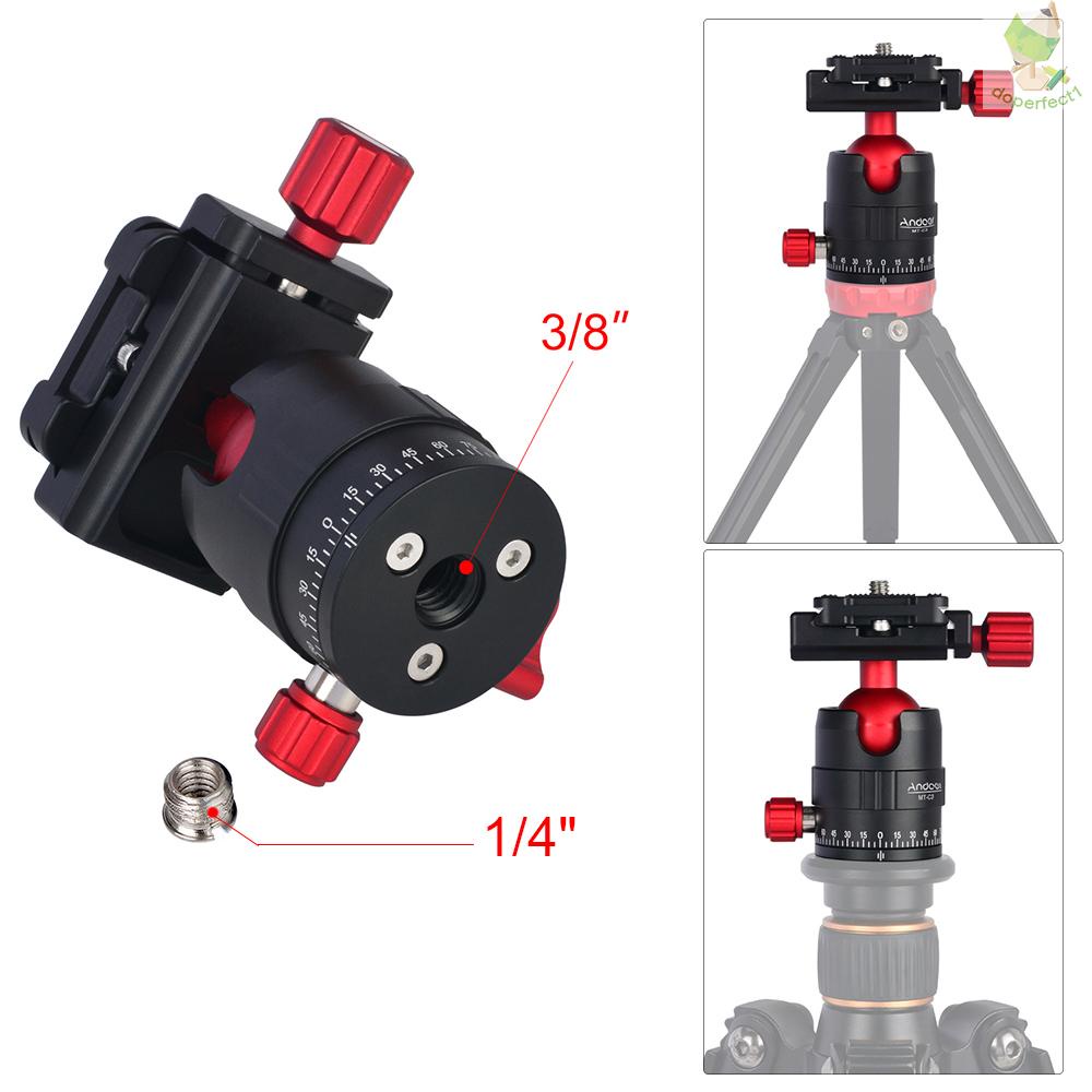 andoer-mt-c3-อะแดปเตอร์ขาตั้งกล้องพาโนรามา-หัวบอล-ขนาดกะทัดรัด-360-กล้องหมุนอลูมิเนียมอัลลอยด์-quic-came-8-9