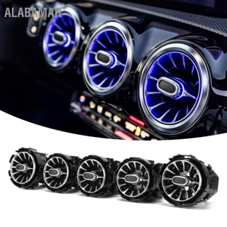 ALABAMAR 64 สีด้านหน้า LED Turbine Air Vent Ambient Light Kit สำหรับ MercedesBenz A/CLA/GLAClass W177 C118 2019 +