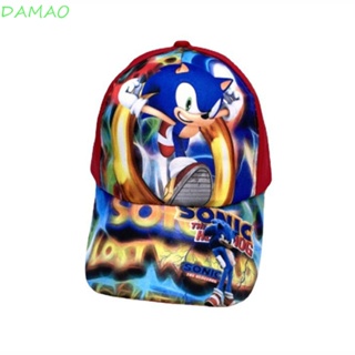 Damao หมวกแก๊ป ป้องกันแดด ระบายอากาศ ลายการ์ตูนอนิเมะ Sonic The Hedgehog สไตล์ฮิปฮอป แนวคลาสสิก ใช้งานกลางแจ้ง