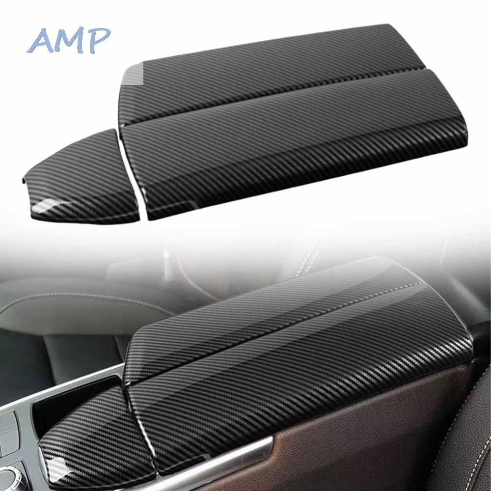 new-8-panel-cover-3pcs-set-armrest-box-car-center-carbon-fiber-texture-brand-new