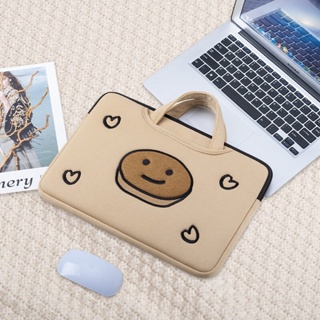 กระเป๋าโน๊ตบุ๊คลายโดนัท 15.6" แนววินเทจ สำหรับใส่โน๊ตบุ๊ค Notebook bag notebook case ซองแมคบุ๊ค ซองโน๊ตบุ๊ค  กันกระแทก