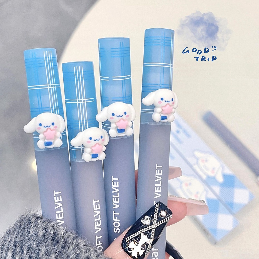 gege-bear-blue-jade-cinnamon-dog-ลิปสติก-เนื้อแมตต์-กํามะหยี่-เคลือบริมฝีปาก-ไม่ติดถ้วย-ไม่จางหาย