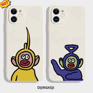 เคสโทรศัพท์มือถือ ซิลิโคน ลาย Teletubbies สําหรับ iphone 12 14pro 6 6S 11 7 8 Se 2020 X XR XS Plus 13mini