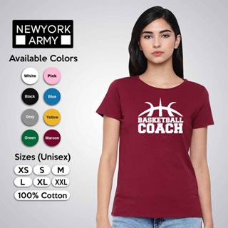 Newyork Army Basketball Coach Unisex Tshirt for Men Roundneck Statement Shirt for Ladies Women_02