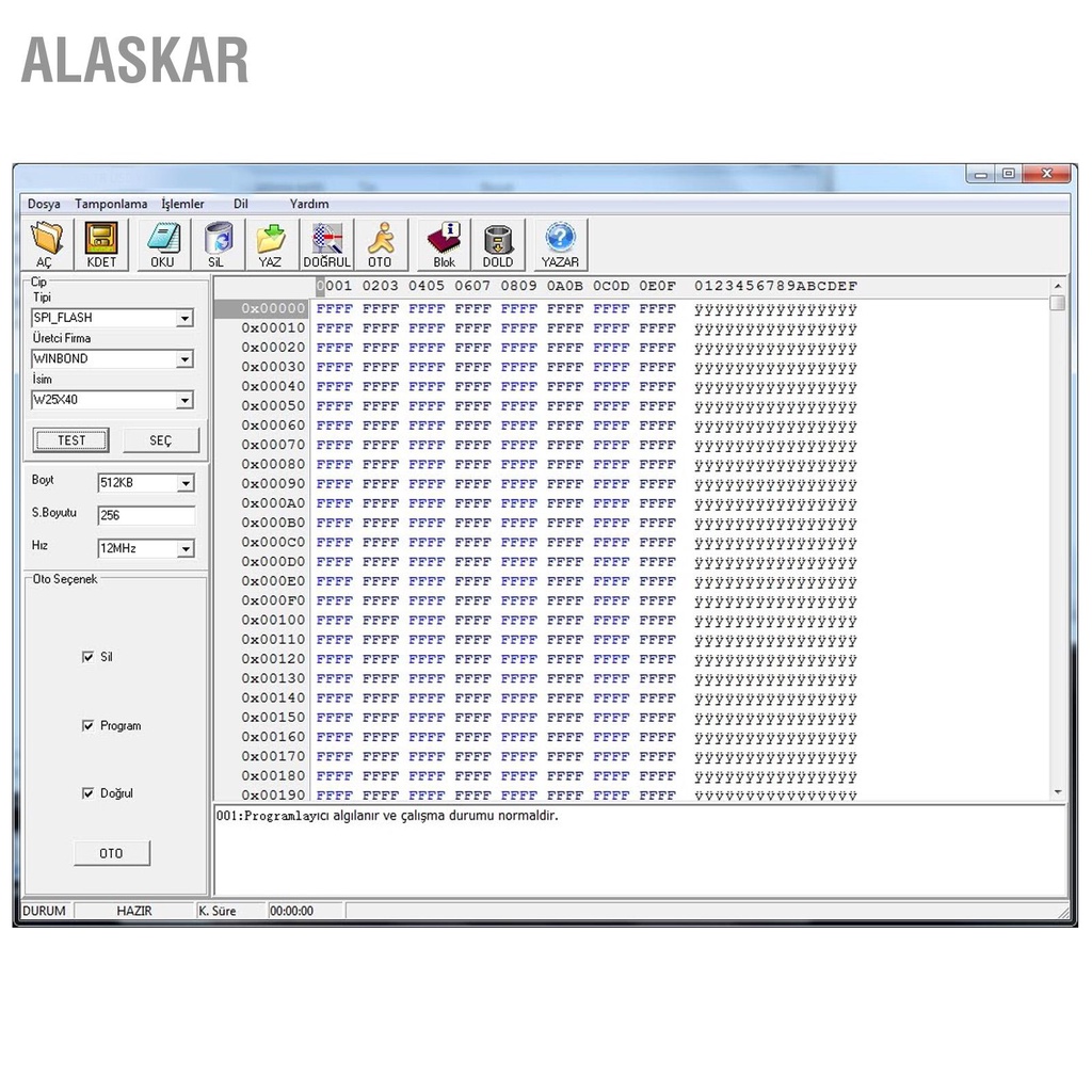 alaskar-โปรแกรมเมอร์แฟลชพร้อมอะแดปเตอร์-12-ตัวความเร็วสูง-spi-bios-chip-usb-programming-kit-สำหรับ-24-93-25-eeprom-flash
