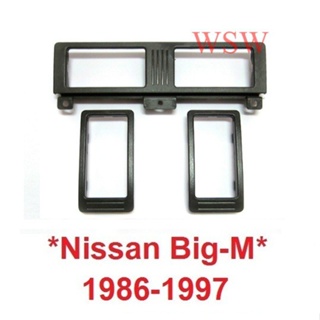 1ชุด สีดำ กรอบช่องแอร์ NISSAN BIG-M 1986-1997 นิสสัน บิ๊กเอ็ม 925 ช่องลมแอร์ ชุดแอร์ NAVARA D21 ขอบช่องแอร์  BTS