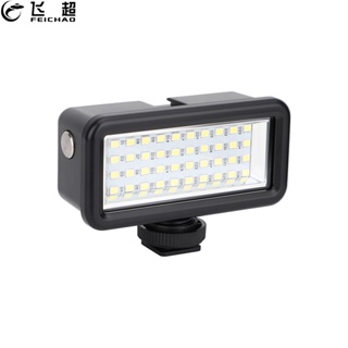 Feichao ไฟแฟลช LED กันน้ํา 40 ม. สําหรับกล้อง Gopro 11 10 Canon SLR 1/4