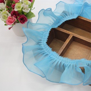 【1ม.】ริบบิ้นลูกไม้ หลากสี สําหรับตกแต่งเสื้อผ้า DIY