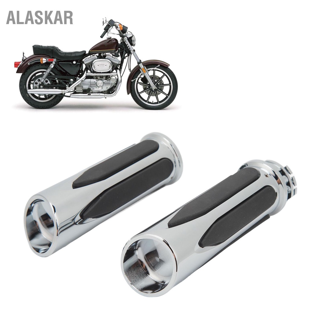 alaskar-2pcs-25mm-รถจักรยานยนต์-grips-antiskid-grip-ปรับ-hand-สำหรับ-touring-883-120-custom-chrome