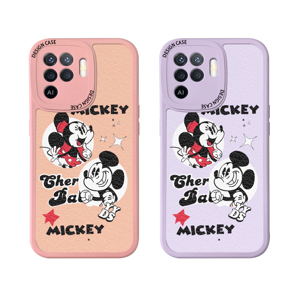 สําหรับ-samsung-galaxy-a12-m12-m22-a22-a32-a52-a52s-a72-5g-m31-เคสโทรศัพท์มือถือ-หนัง-pu-ซิลิโคนนิ่ม-แบบบาง-ลายการ์ตูนมิกกี้-มินนี่เมาส์