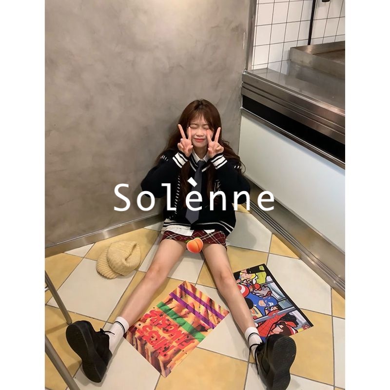 solenne-กระโปรง-กระโปรงสั้น-เสื้อผ้าแฟชั่นผู้หญิง-y2k-แฟชั่น-เอวสูง-2023-สร้างใหม่-may1505