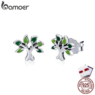 Bamoer Stud Earrings 100 % 925 Tree of Life sce409