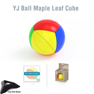 Yongjun YJ ลูกบาศก์เมเปิ้ล ใบเมเปิ้ล ทรงกลม 3x3 3x3x3 ของเล่นเสริมการเรียนรู้เด็ก