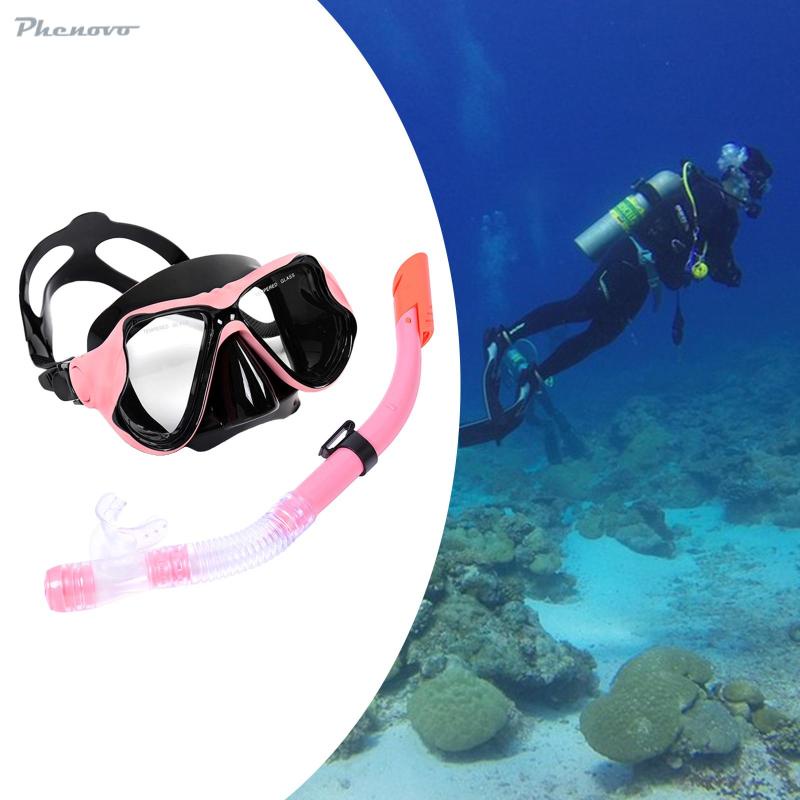 colaxi1-scuba-diving-snorkeling-swimming-mask-dry-snorkel-gear-set-for-adults-pink