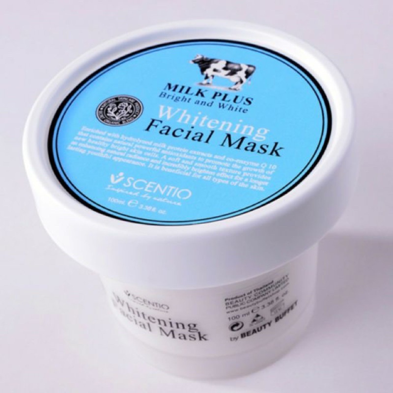มาส์กน้ำนม-beauty-buffet-scentio-milk-plus-bright-and-white-whitening-facial-mask-100ml