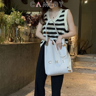 Camidy Venetian pit strip bag tote bag กระเป๋าสะพายไหล่ใหม่ของผู้หญิงไม่ซ้ำใคร