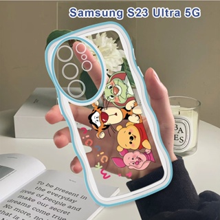 สําหรับ Samsung Galaxy S22 S23 Ultra S22 S23 Plus 5G เคสโทรศัพท์มือถือแบบนิ่ม กันกระแทก กันรอยกล้อง ลายวินนี่ เดอะ พูห์ แฟชั่น