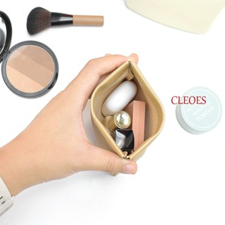 Cleoes กระเป๋าเก็บเหรียญ สายเคเบิ้ล ผ้าอนามัย ลําลอง ปิดเองได้ เหมาะกับฤดูใบไม้ผลิ สําหรับผู้หญิง