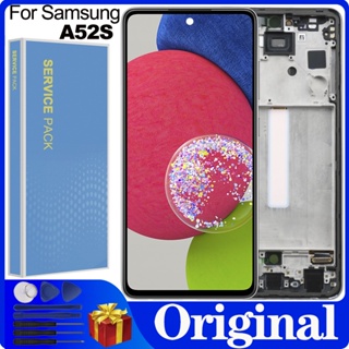 หน้าจอสัมผัสดิจิทัล LCD AMOLED A52s 6.5 นิ้ว สําหรับ Samsung Galaxy A52s 5G A528B A528B DS A528