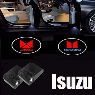 Hys 2 ชิ้น LED โลโก้ประตูรถ ไฟโปรเจคเตอร์เลเซอร์ Courtesy โคมไฟต้อนรับ (Isuzu)