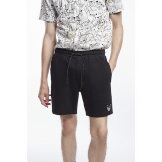 ESP กางเกงขาสั้นเฟรนช์ชี่ ผู้ชาย สีดำ | Frenchie Sweat Shorts | 3748