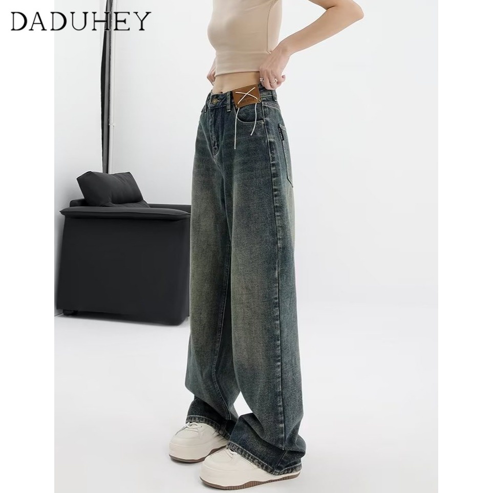 daduhey-high-waist-jeans-for-women-straight-leg-pants-summer-2023-new-loose-slimming-mop-wide-leg-pants