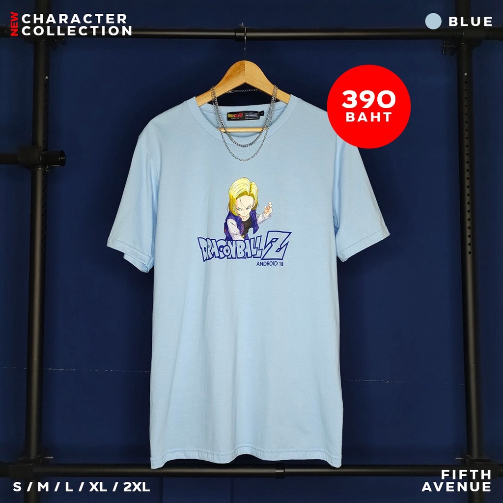 ดูดีนี่-เสื้อยืดดราก้อนบอล-dragonballz-charactor-android18-หมายเลข18