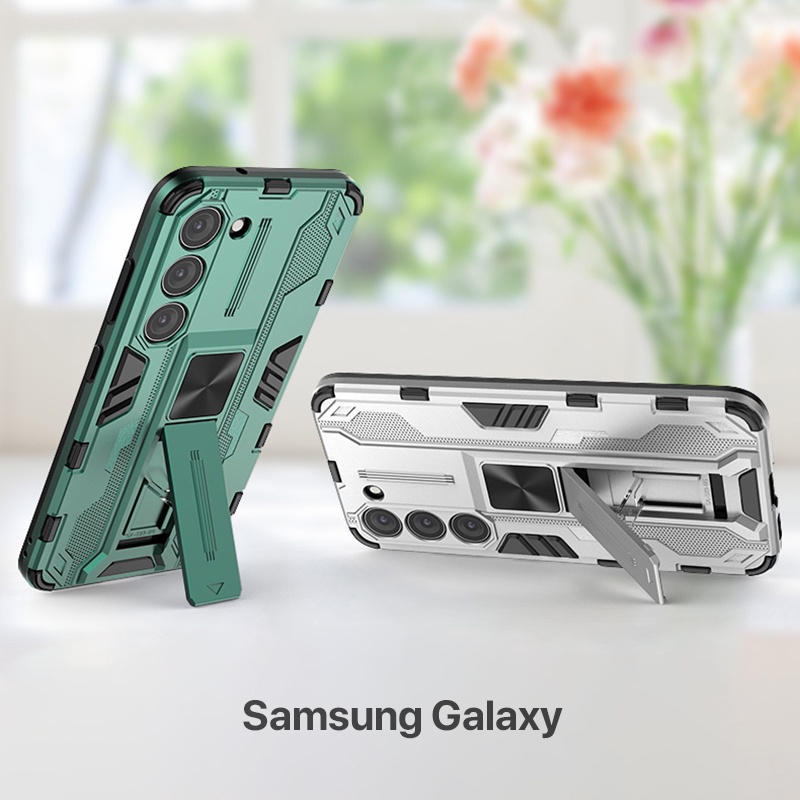 ขาตั้งในตัว เคส Samsung S21 FE Plus Ultra S21+ Case กันกระแทก ปกป้อง