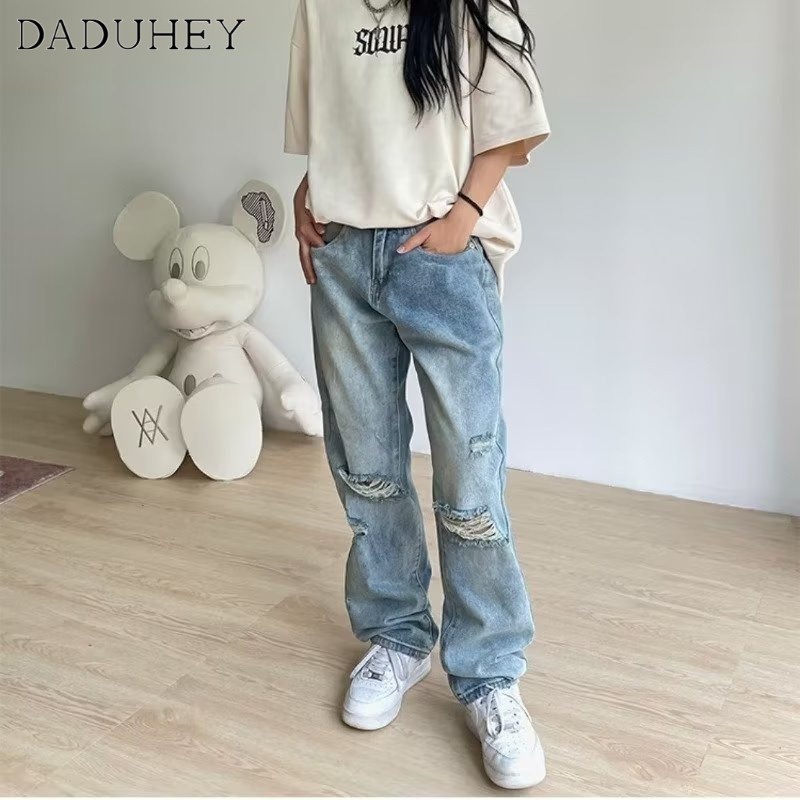 daduhey-new-american-style-ins-retro-washed-ripped-jeans-niche-high-waist-wide-leg-loose-plus-size-pants