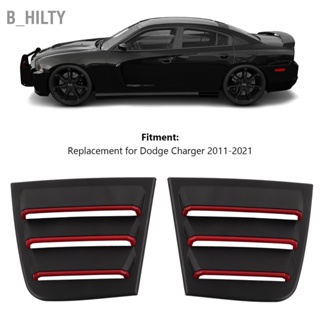 B_HILTY 2 ชิ้นบานเกล็ดหน้าต่างด้านข้าง ABS Wearproof Air Vent Scoop Shades เปลี่ยนฝาครอบสำหรับ Dodge Charger 2011-2021