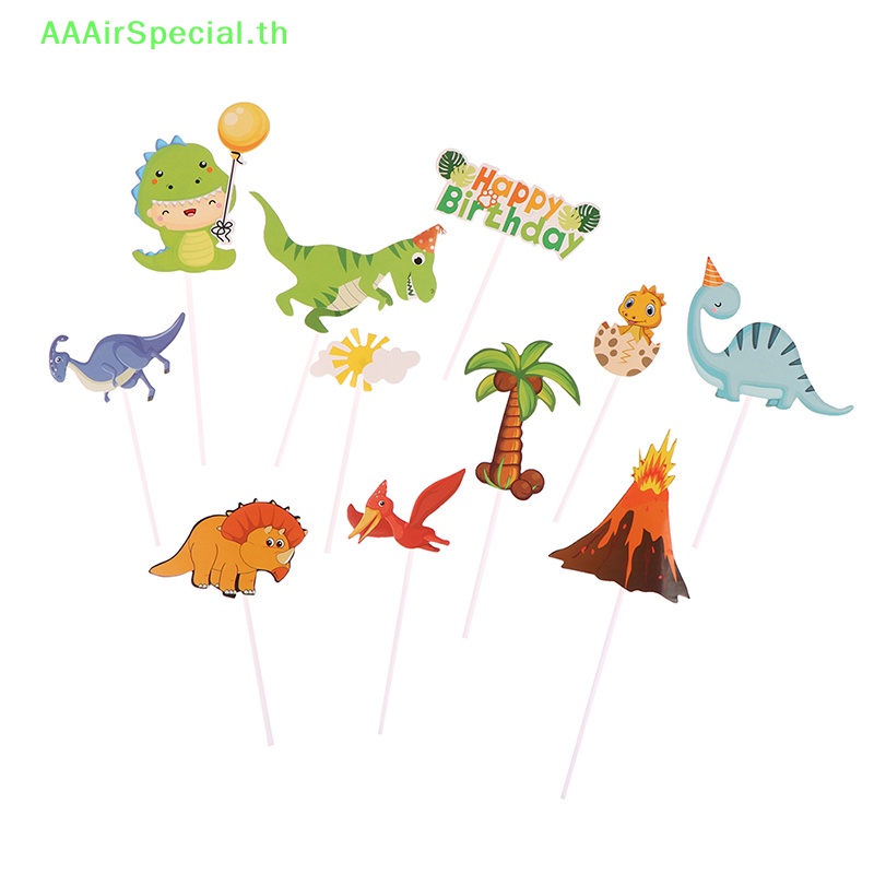 aaairspecial-ป้ายท็อปเปอร์-รูปไดโนเสาร์-สําหรับตกแต่งเค้กวันเกิด-1-ชุด