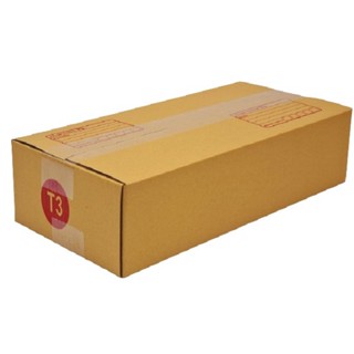 ส่งไว *ส่งฟรี* กล่องเบอร์ T3 (3 ชั้น) กล่องไปรษณีย์ฝาชน มีพิมพ์จ่าหน้า ขนาด 36x17x8 cm.