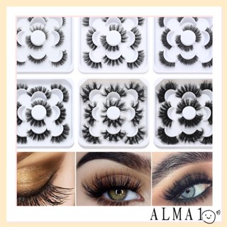 Alma ขนตาปลอม ขนมิงค์ 3D 5 คู่