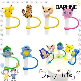 Daphne จุกปิดหลอดดูดน้ํา ซิลิโคน ใช้ซ้ําได้ สําหรับห้องครัว