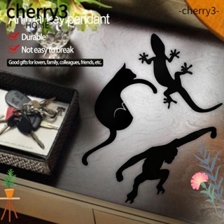 Cherry3 จี้พวงกุญแจ รูปตุ๊กแก สําหรับแขวนตกแต่งผนัง