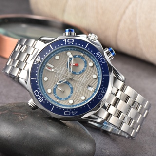 นาฬิกาข้อมือควอทซ์ กันน้ํา สไตล์นักธุรกิจ แฟชั่นสําหรับผู้ชาย