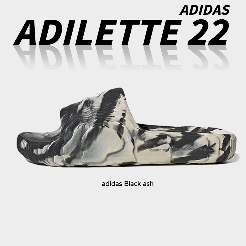 พร้อมส่ง-แท้-100-adidas-adilette-22-beige-black-ash-black-sandals