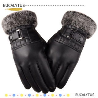 Eutus ถุงมือขนเทียม กันลม สัมผัสหน้าจอได้ เหมาะกับการขับขี่รถจักรยานยนต์ เล่นสกี สําหรับผู้ชาย