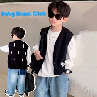 เสื้อคาร์ดิแกน คอกลม ผ้าถัก ขนาดใหญ่ สไตล์ญี่ปุ่น สําหรับเด็กผู้ชาย (90-150 ซม.)